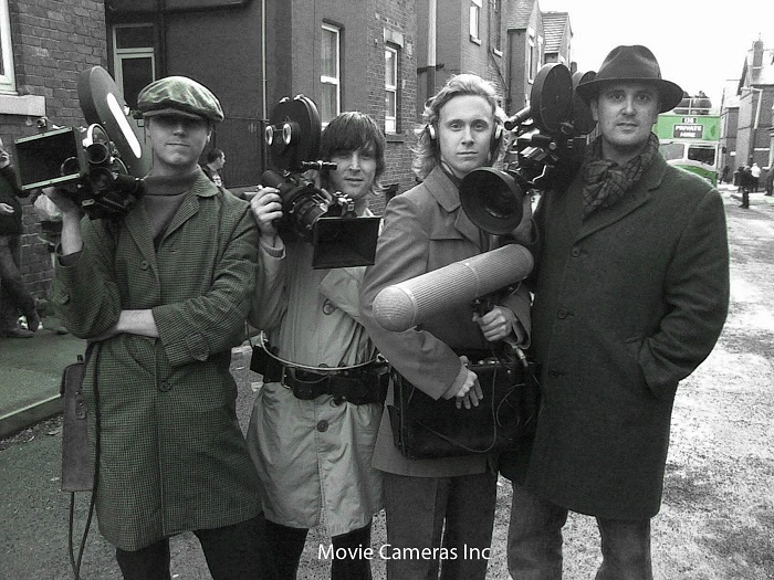 Featured cameramen in The Damned United - "Dave Aspinall" and "Nathan Head" - vintage camera equipment by Lee Martin of Movie Cameras Inc