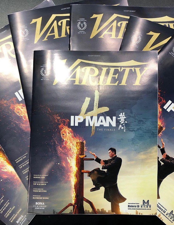 Ip Man 4 on the cover of Variety Magazine for Festival De Cannes 2019