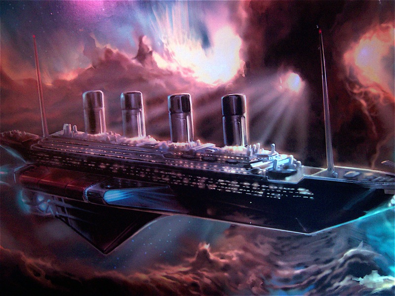 "Doctor Who" Titanic lobby painting