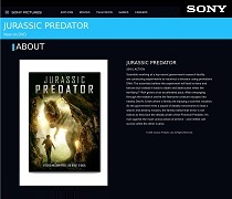 "Jurassic Predator" on the Sony Pictures film catalogue website
