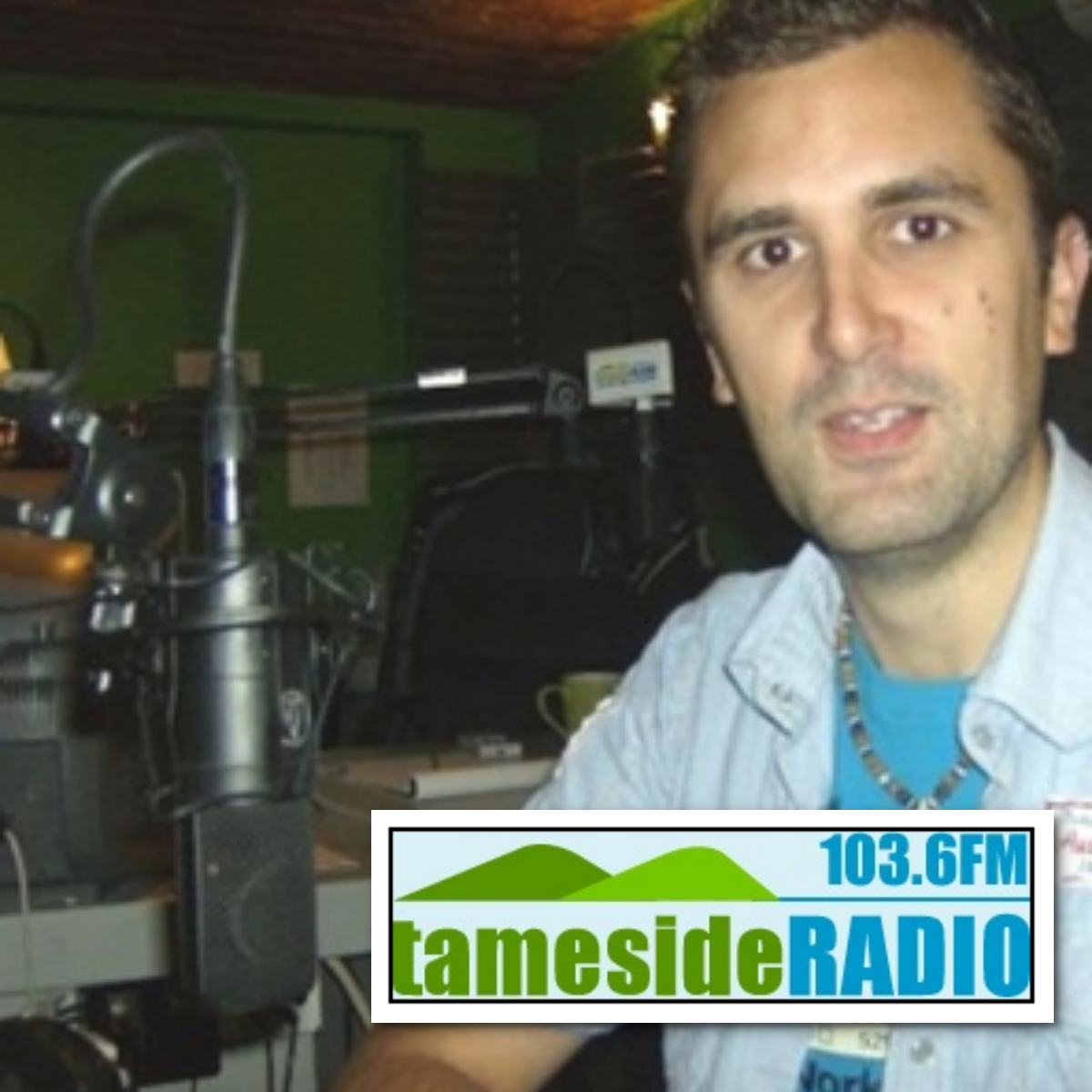 Nathan Head presenting radio