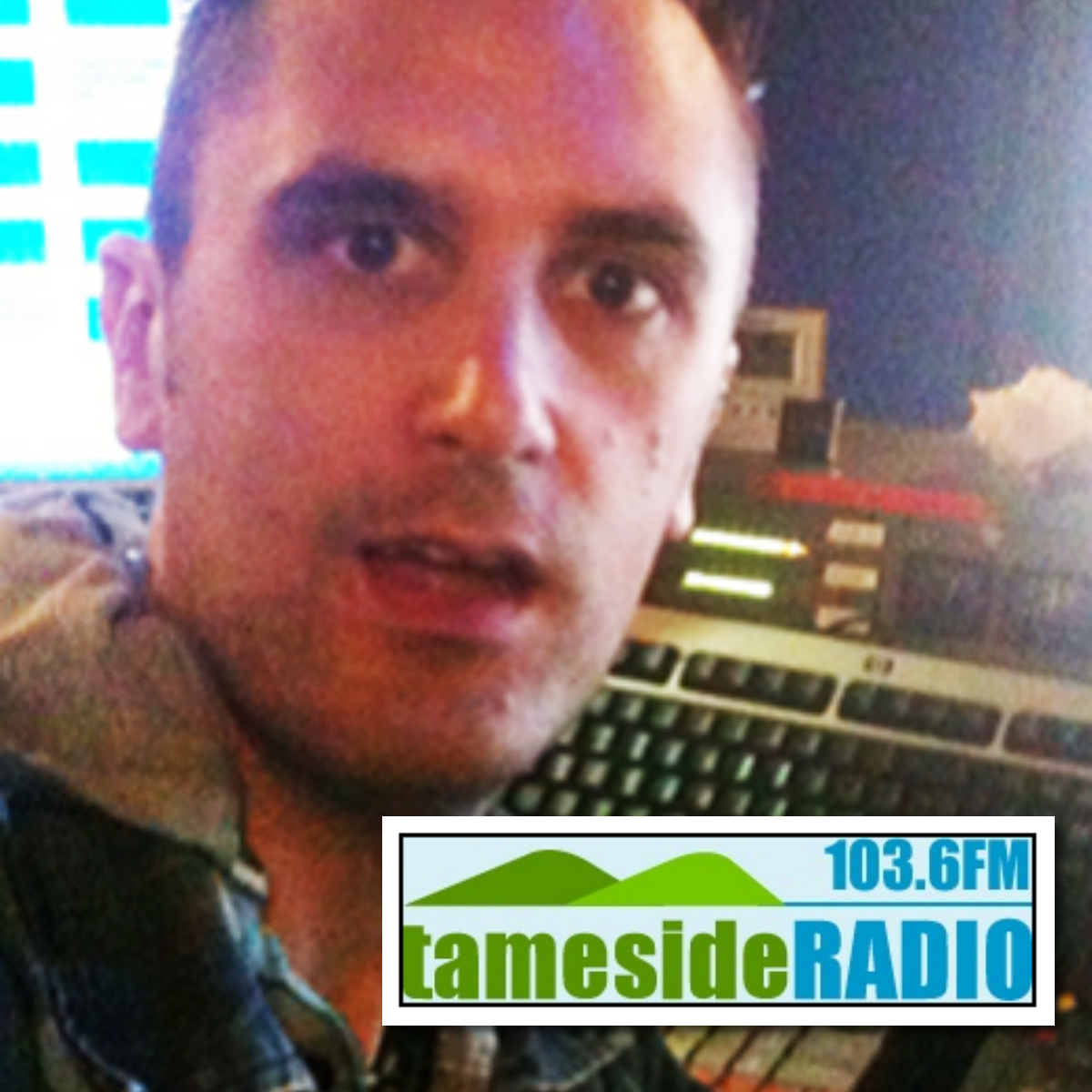Nathan Head presenting radio