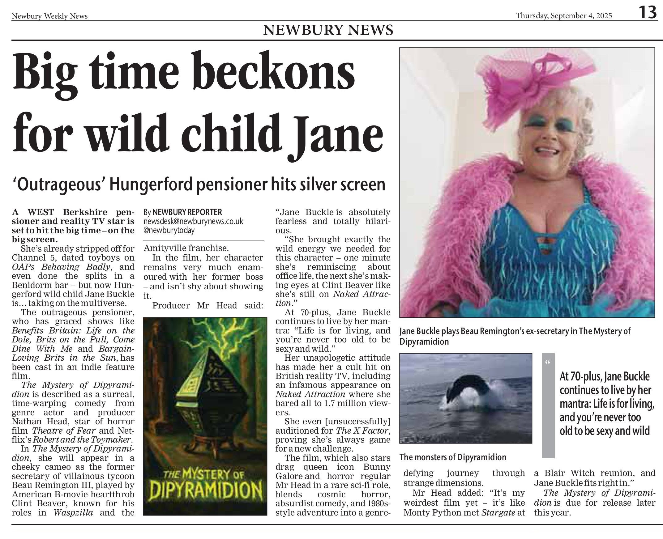 The Mystery of Dipyramidion in the Newbury News September 2025