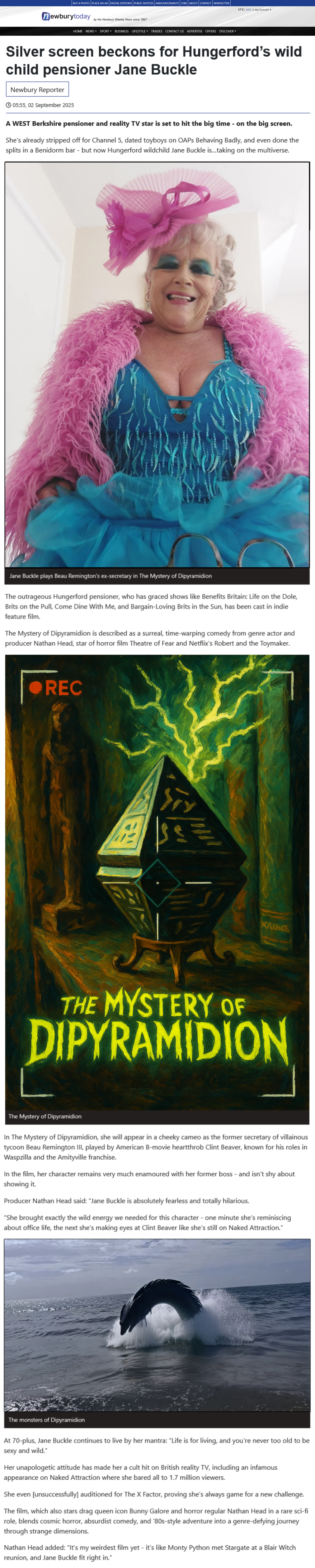 The Mystery of Dipyramidion in the Newbury News September 2025